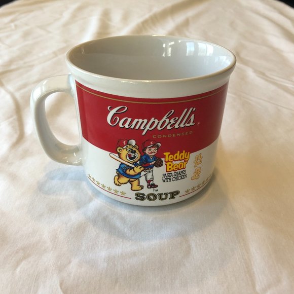 Campbell's Kitchen Campbells Soup Mug Baseball Teddy Bear Pasta Shapes With Chicken Poshmark